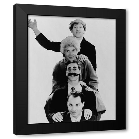 Inside the Marx Brothers Black Modern Wood Framed Art Print by Vintage Hollywood Archive