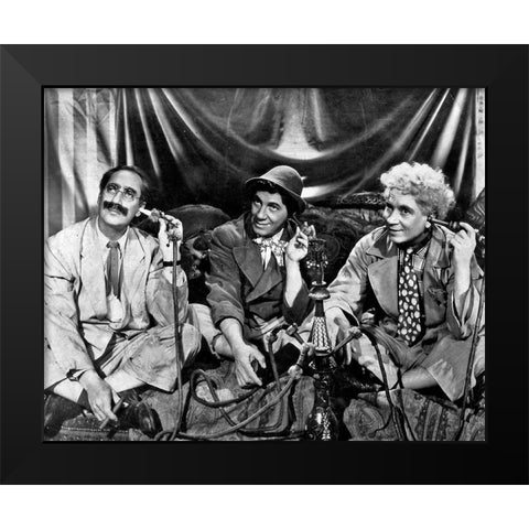 Marx Brothers Black Modern Wood Framed Art Print by Vintage Hollywood Archive