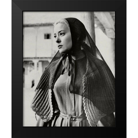 Silvia Pinal, Viridiana, 1961 Black Modern Wood Framed Art Print by Vintage Hollywood Archive