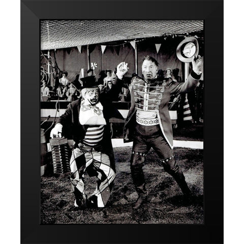 Mickey Rooney, Chill Wills, Frontier Circus, 1962 Black Modern Wood Framed Art Print by Vintage Hollywood Archive