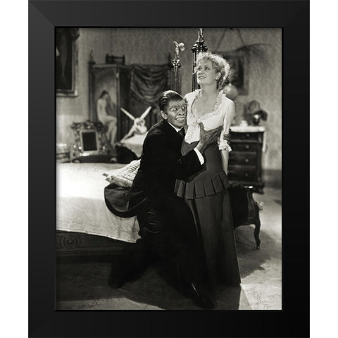 Miriam Hopkins, Fredric March,Â Dr. Jekyll and Mr. Hyde, 1931 Black Modern Wood Framed Art Print by Vintage Hollywood Archive