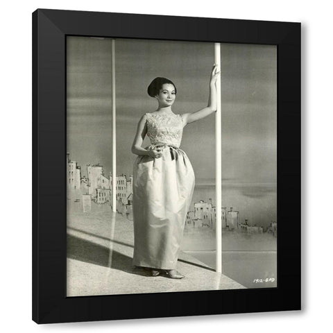 Nancy Kwan,Â Flower Drum Song, 1961 Black Modern Wood Framed Art Print with Double Matting by Vintage Hollywood Archive