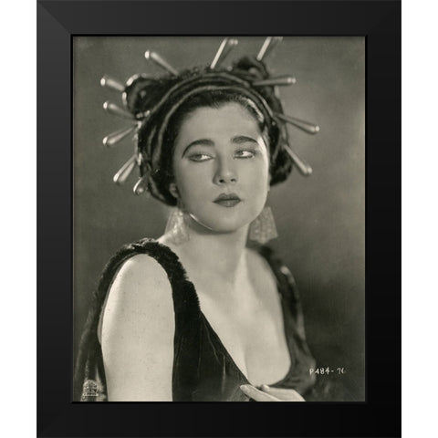 Nita Naldi Black Modern Wood Framed Art Print by Vintage Hollywood Archive