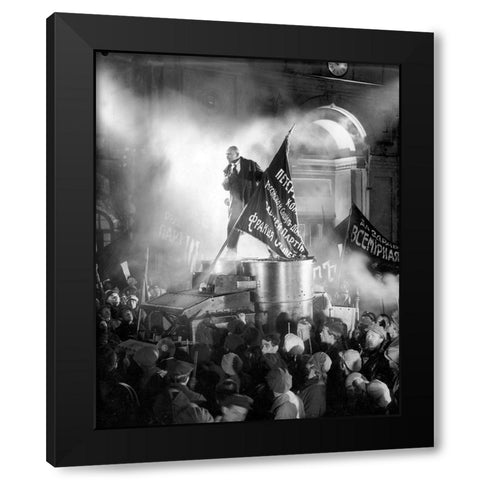 October, 1927 Black Modern Wood Framed Art Print with Double Matting by Vintage Hollywood Archive