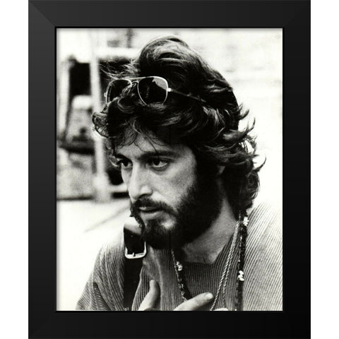 Al Pacino,Â Serpico Black Modern Wood Framed Art Print by Vintage Hollywood Archive