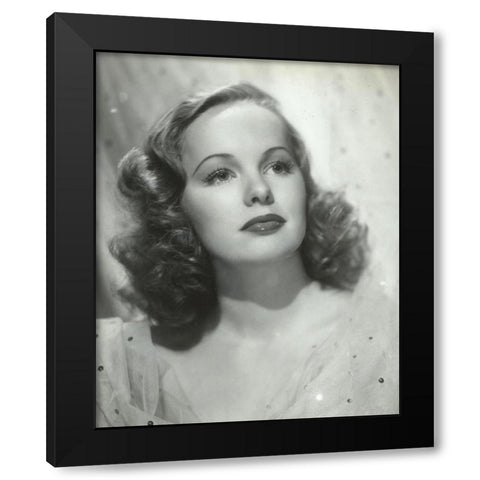 Peggy Cummins Black Modern Wood Framed Art Print by Vintage Hollywood Archive