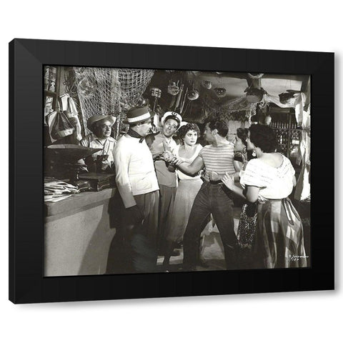 Que Bravas Son Las Costenas, 1995 Black Modern Wood Framed Art Print with Double Matting by Vintage Hollywood Archive