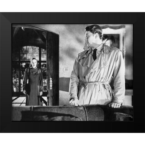 Robert Mitchum, Out of the Past, 1947 Black Modern Wood Framed Art Print by Vintage Hollywood Archive