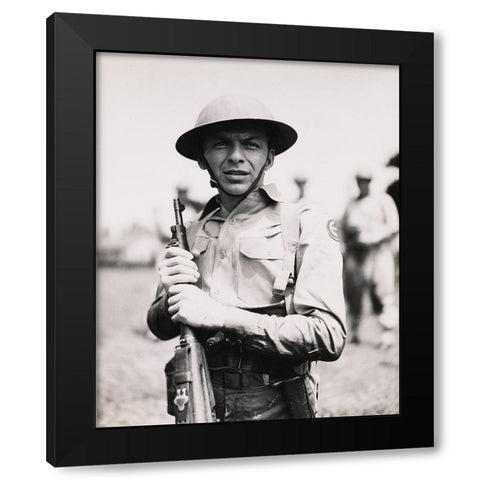 Sinatra, From Here to Eternity, 1953 Black Modern Wood Framed Art Print with Double Matting by Vintage Hollywood Archive