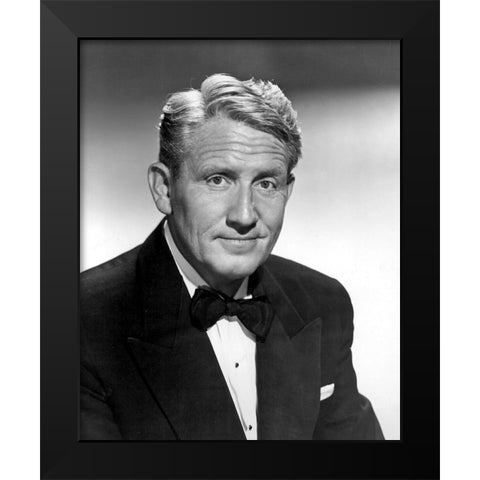 Spencer Tracy, State of the Union Black Modern Wood Framed Art Print by Vintage Hollywood Archive