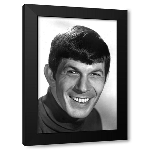 Leonard Nimoy, Star Trek Black Modern Wood Framed Art Print by Vintage Hollywood Archive