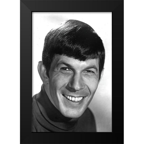 Leonard Nimoy, Star Trek Black Modern Wood Framed Art Print by Vintage Hollywood Archive