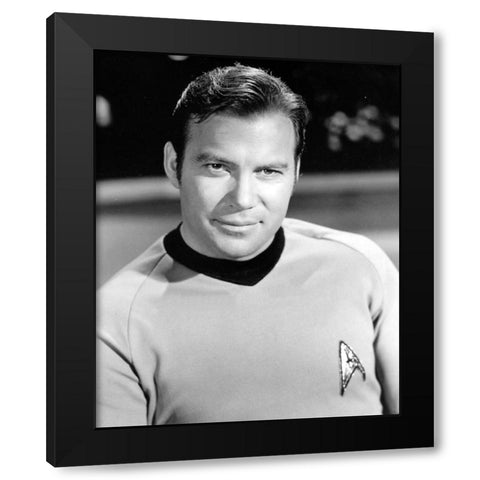 William Shatner, Star Trek Black Modern Wood Framed Art Print with Double Matting by Vintage Hollywood Archive