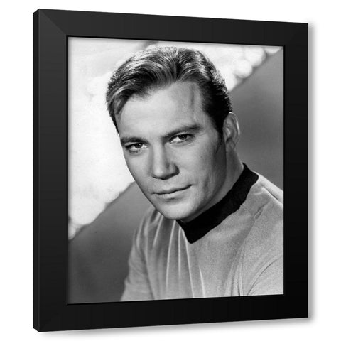 William Shatner, Star Trek Black Modern Wood Framed Art Print by Vintage Hollywood Archive
