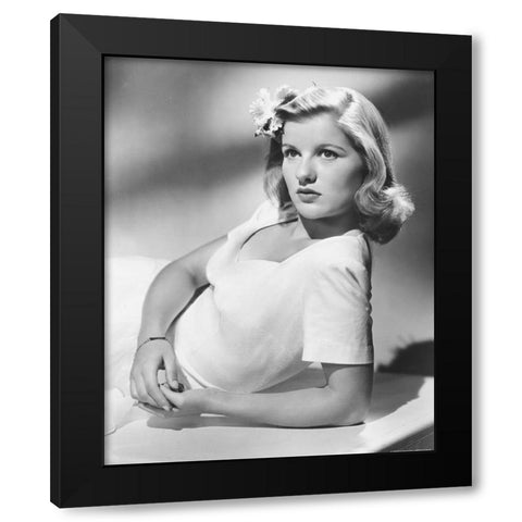 Barbara Bel Geddes Black Modern Wood Framed Art Print with Double Matting by Vintage Hollywood Archive