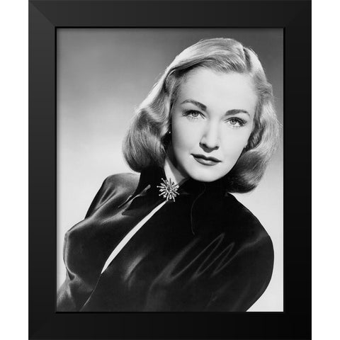 Nina Foch Black Modern Wood Framed Art Print by Vintage Hollywood Archive