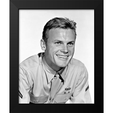 Tab Hunter, Battle Cry, 1955 Black Modern Wood Framed Art Print by Vintage Hollywood Archive