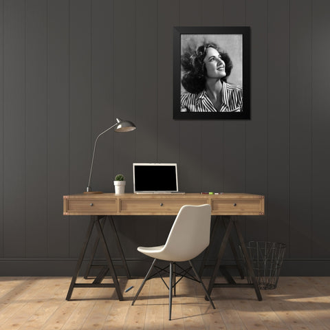 Teresa Wright, Shadow of a Doubt, 1943 Black Modern Wood Framed Art Print by Vintage Hollywood Archive