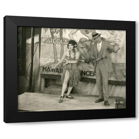 The Barker, 1928 Black Modern Wood Framed Art Print by Vintage Hollywood Archive