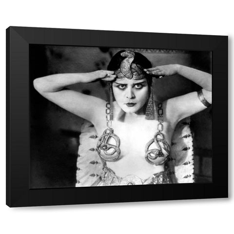 Theda Bara, Cleopatra, 1917 Black Modern Wood Framed Art Print by Vintage Hollywood Archive