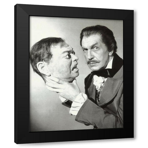 Vincent Price Black Modern Wood Framed Art Print with Double Matting by Vintage Hollywood Archive