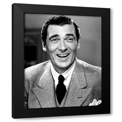 Walter Pidgeon Black Modern Wood Framed Art Print by Vintage Hollywood Archive