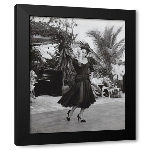 Yvonne de Carlo, 1956 Black Modern Wood Framed Art Print by Vintage Hollywood Archive
