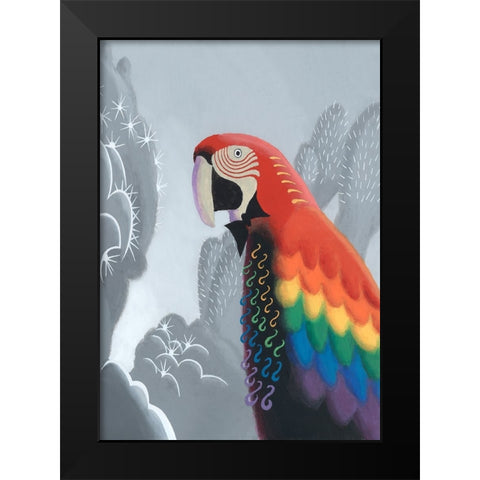 MiniWonder I Black Modern Wood Framed Art Print by Wang, John Z.