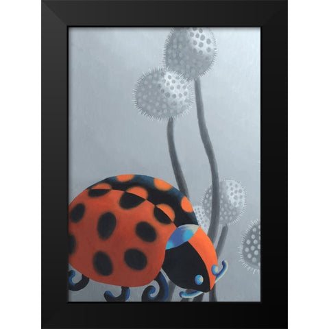 MiniWonder III Black Modern Wood Framed Art Print by Wang, John Z.