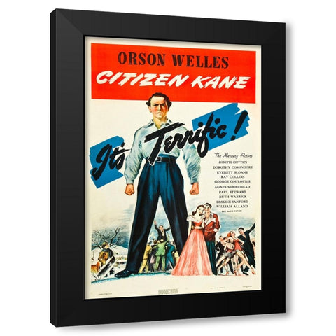 Citizen Kane-1941 Black Modern Wood Framed Art Print by Vintage Hollywood Archive