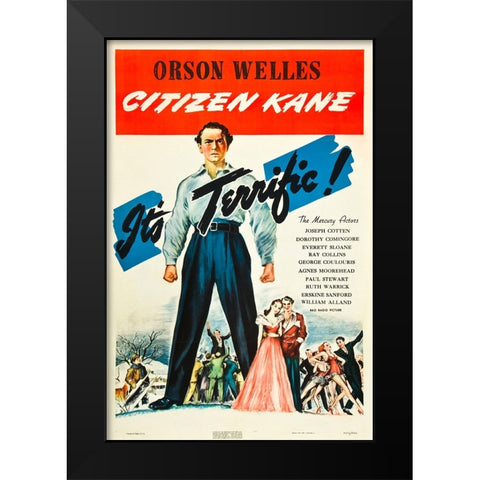 Citizen Kane-1941 Black Modern Wood Framed Art Print by Vintage Hollywood Archive