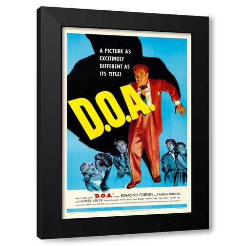 D.O.A. 1950 Black Modern Wood Framed Art Print with Double Matting by Vintage Hollywood Archive