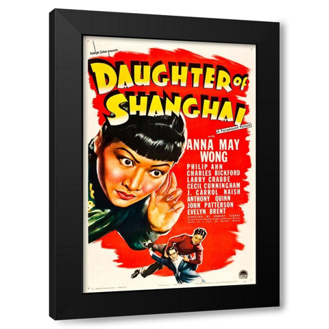 Daughter of Shanghai-1937 Black Modern Wood Framed Art Print by Vintage Hollywood Archive