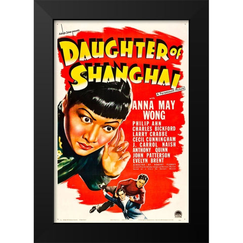 Daughter of Shanghai-1937 Black Modern Wood Framed Art Print by Vintage Hollywood Archive