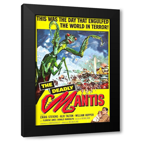 Deadly Mantis-1957 Black Modern Wood Framed Art Print with Double Matting by Vintage Hollywood Archive