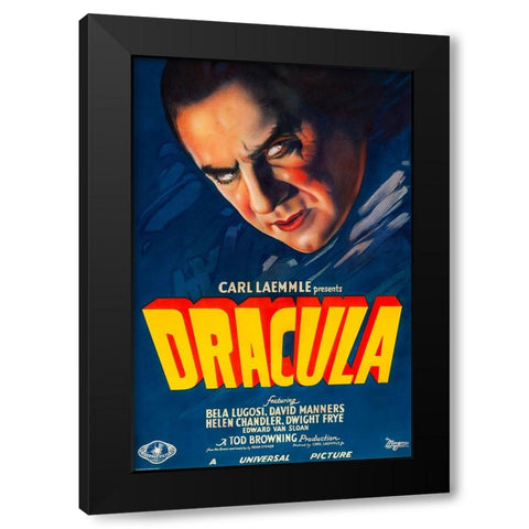 Dracula-1931 Black Modern Wood Framed Art Print by Vintage Hollywood Archive