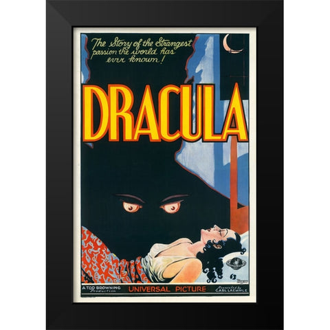 Dracula-1931 Black Modern Wood Framed Art Print by Vintage Hollywood Archive
