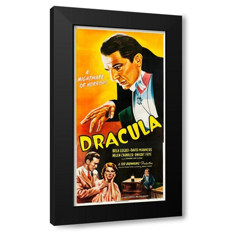 Dracula-1947 Black Modern Wood Framed Art Print with Double Matting by Vintage Hollywood Archive