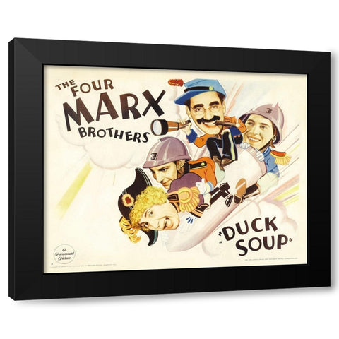 Duck Soup-1933 Black Modern Wood Framed Art Print with Double Matting by Vintage Hollywood Archive