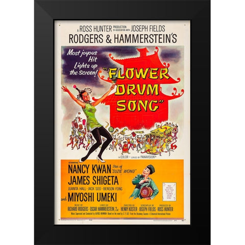 Flower Drum Song-1962 Black Modern Wood Framed Art Print by Vintage Hollywood Archive