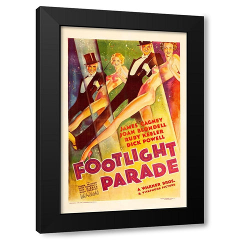 Footlight Parade-1933 Black Modern Wood Framed Art Print by Vintage Hollywood Archive