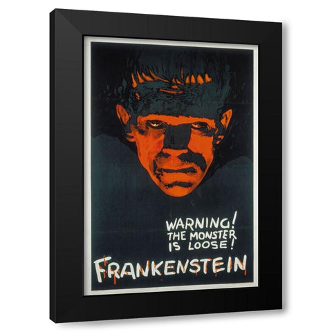 Frankenstein-1931 Black Modern Wood Framed Art Print with Double Matting by Vintage Hollywood Archive