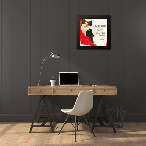 Gilda-1946 Black Modern Wood Framed Art Print by Vintage Hollywood Archive