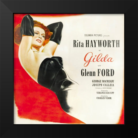 Gilda-1946 Black Modern Wood Framed Art Print by Vintage Hollywood Archive