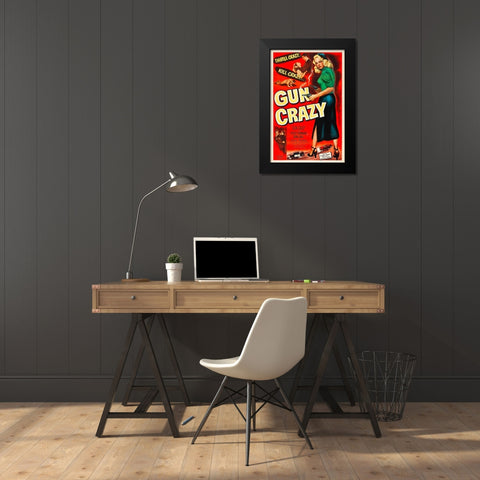 Gun Crazy-1950 Black Modern Wood Framed Art Print by Vintage Hollywood Archive