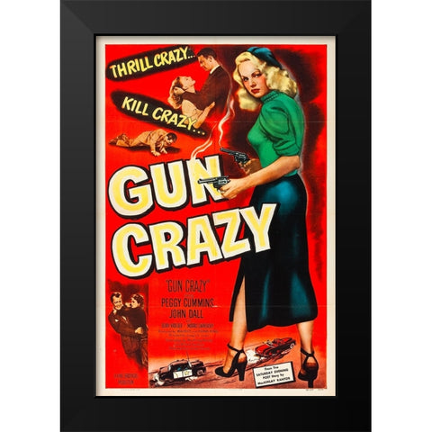Gun Crazy-1950 Black Modern Wood Framed Art Print by Vintage Hollywood Archive