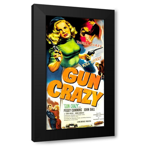 Gun Crazy-1950 Black Modern Wood Framed Art Print with Double Matting by Vintage Hollywood Archive