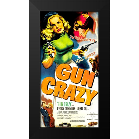 Gun Crazy-1950 Black Modern Wood Framed Art Print by Vintage Hollywood Archive