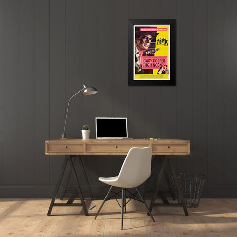 High Noon-1952 Black Modern Wood Framed Art Print by Vintage Hollywood Archive