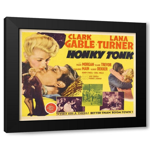 Honky Tonk-1941 Black Modern Wood Framed Art Print by Vintage Hollywood Archive